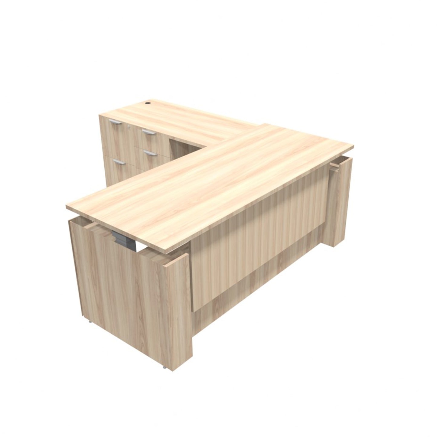 Office Source:  L-Shaped Height Adjustable Desk