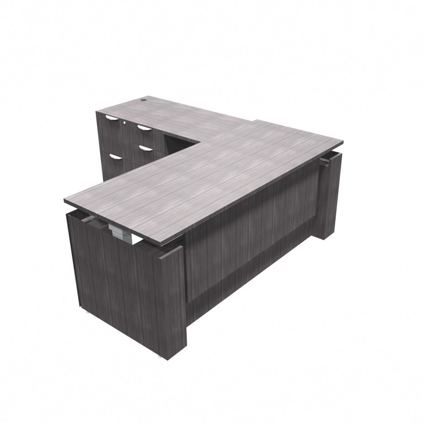 Office Source:  L-Shaped Height Adjustable Desk