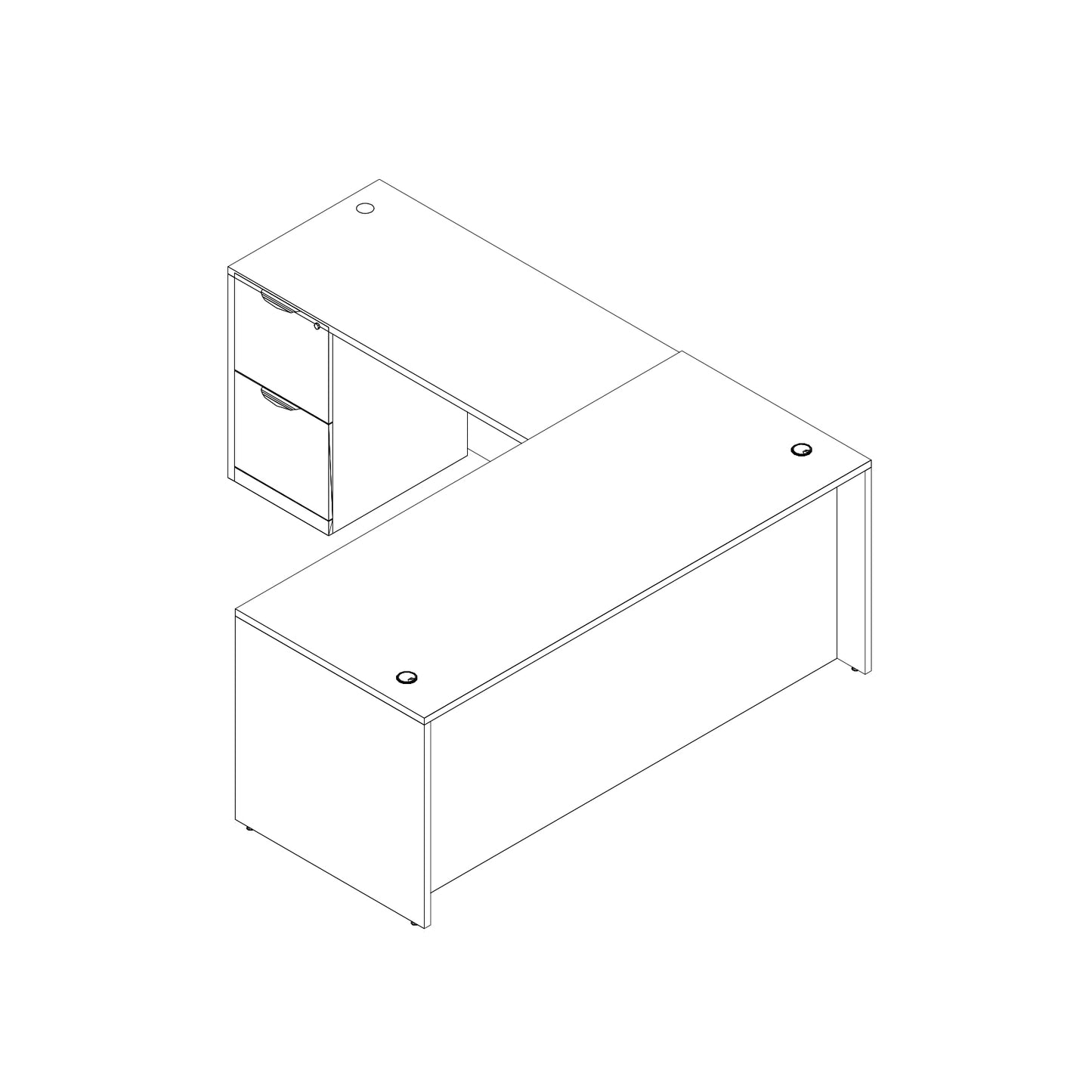 Office Source: L-Shape Desk
