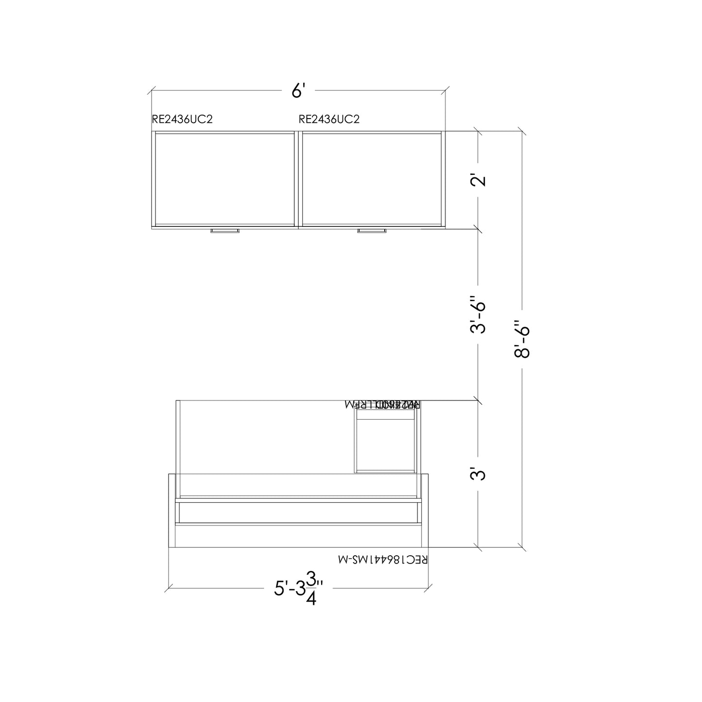 M-Brace Reception Desk with Storage