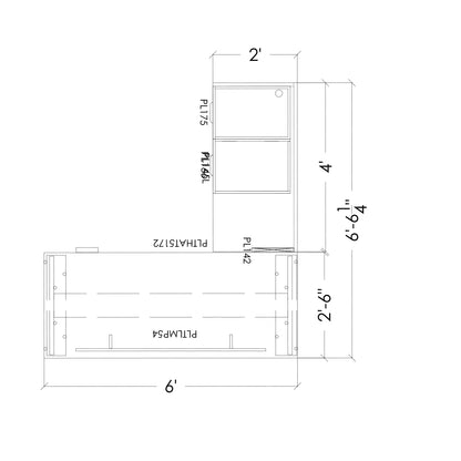 Office Source:  L-Shaped Height Adjustable Desk