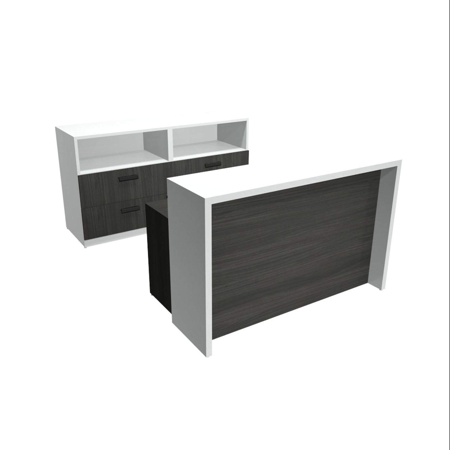 M-Brace Reception Desk with Storage