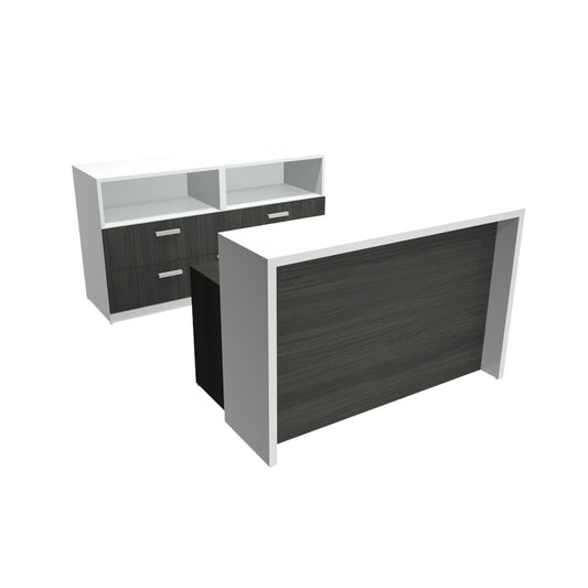 M-Brace Reception Desk with Storage
