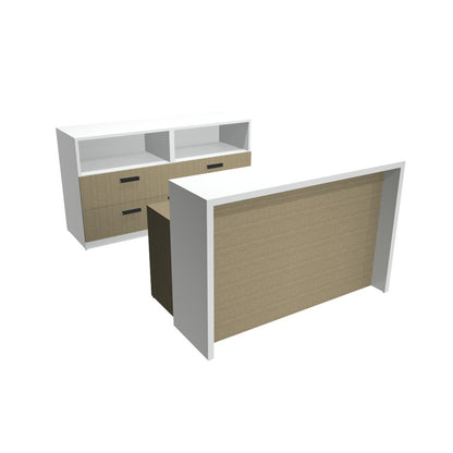 M-Brace Reception Desk with Storage