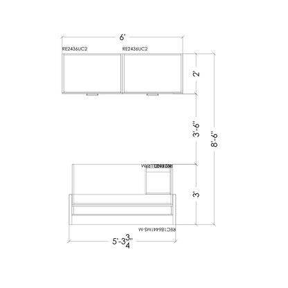 M-Brace Reception Desk with Storage