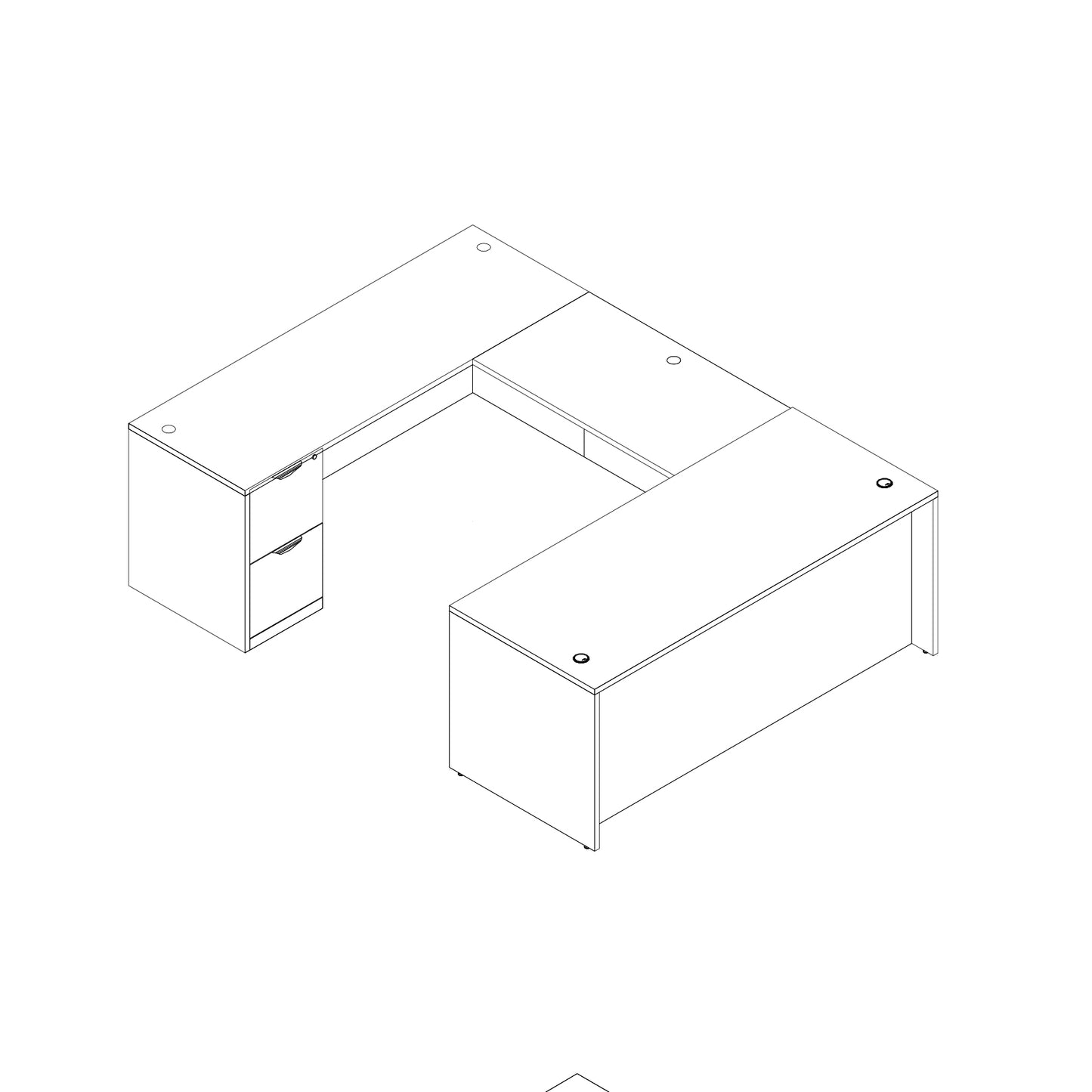 Office Source: U-Shaped Desk